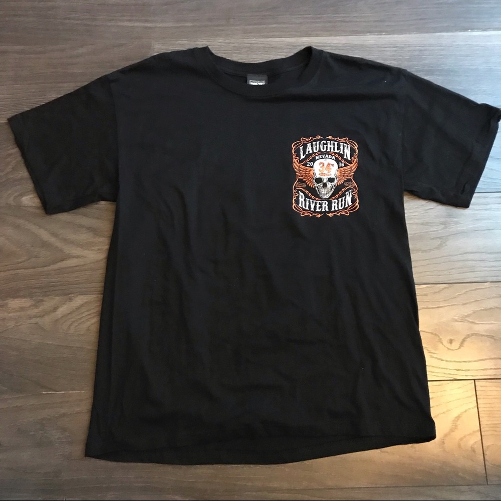 vintage black river run t-shirt
